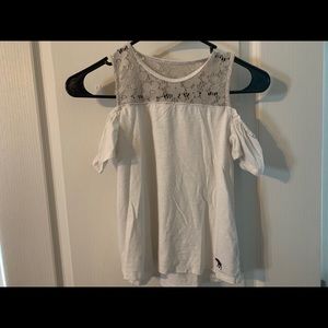Girls cold shoulder top